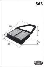 Mecafilter ELP 3984 - Vzduchový filter -