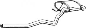 Bosal 282-713 - Zadný tlmič -