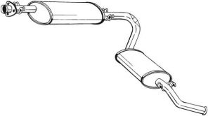 Bosal 283-011 - Zadný tlmič -