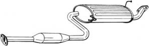 Bosal 283-531 - Stredný tlmič -
