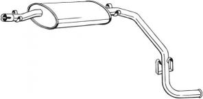 Bosal 283-685 - Zadný tlmič -