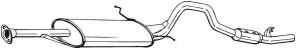 Bosal 287-511 - Zadný tlmič -