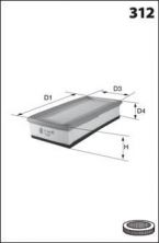 Mecafilter ELP 3897 - Vzduchový filter -