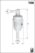 Mecafilter ELG 5216 - Palivový filter
