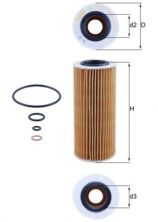Knecht OX 177/3D - Olejový filter -