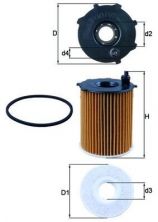 Knecht OX 171/2D - Olejový filter -