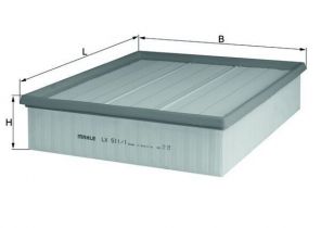 Knecht LX 511/1 - Vzduchový filter