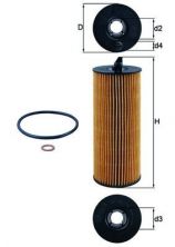 Knecht OX 361/4D - Olejový filter -
