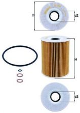 Knecht OX 254D3 - Olejový filter -