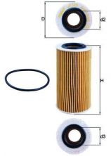 Knecht OX 370D - Olejový filter -