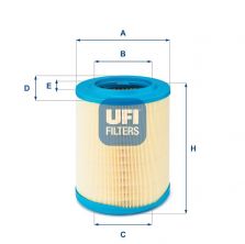 UFI 27.606.00 - Vzduchový filter -
