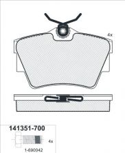 Icer 141351 - Brzdové platničky