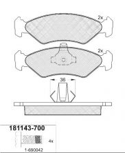 Icer 181143 - Brzdové platničky