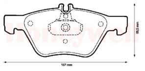 Bendix 571876B - Brzdové platničky