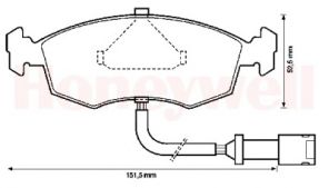 Bendix 571351X - Brzdové platničky