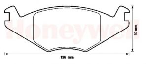 Bendix 571315B - Brzdové platničky
