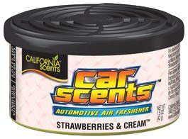 California Scents Car - Strawberry and Cream - Jahody so šľahačkou - Osviežovač -