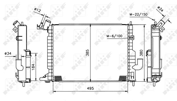 NRF 50221 - Chladič vody -