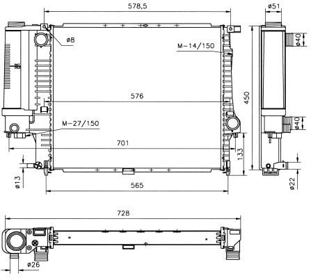 NRF 51361 - Chladič vody -