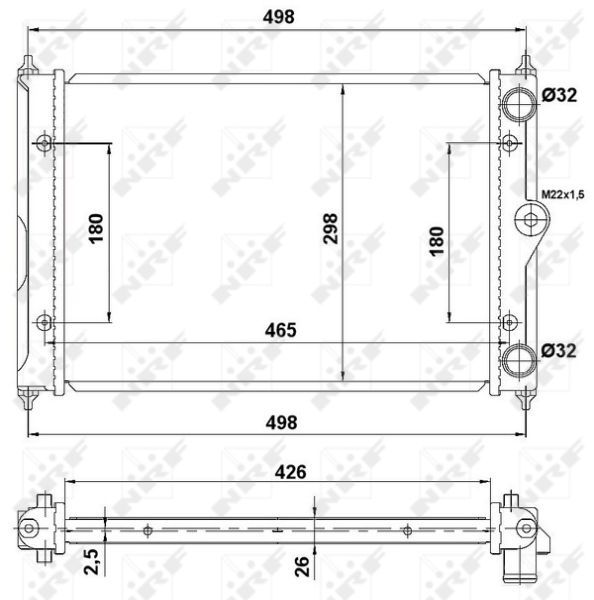 NRF 519505 - Chladič vody -