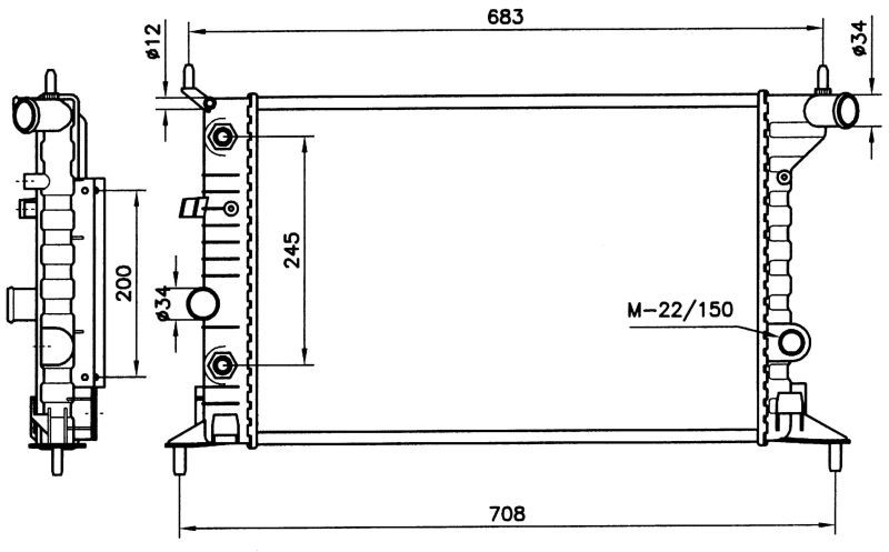 NRF 519516 - Chladič vody -
