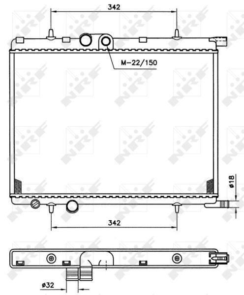 NRF 519524 - Chladič vody -