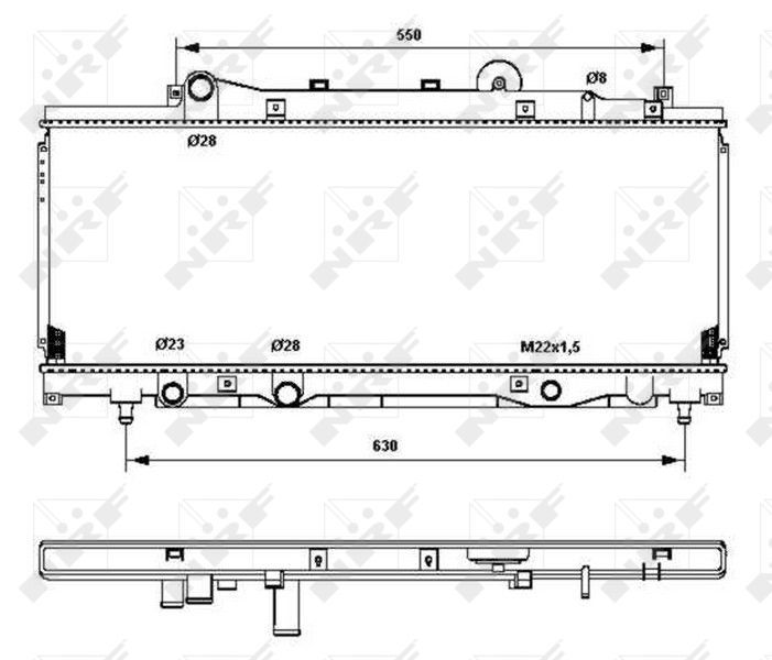 NRF 53202 - Chladič vody -