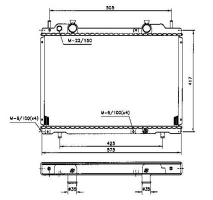 NRF 53222 - Chladič vody -