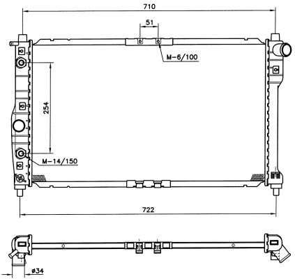 NRF 53254 - Chladič vody -