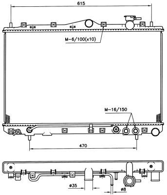 NRF 53258 - Chladič vody -