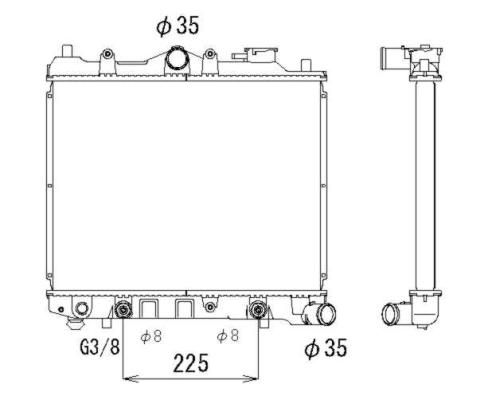 NRF 53265 - Chladič vody -