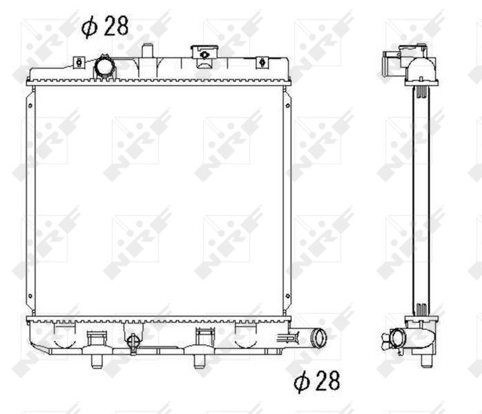 NRF 53291 - Chladič vody -