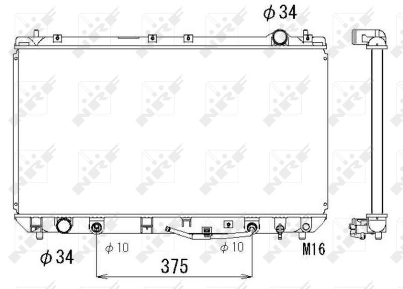 NRF 53302 - Chladič vody -