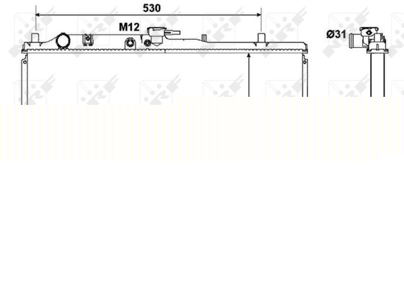 NRF 53310 - Chladič vody -