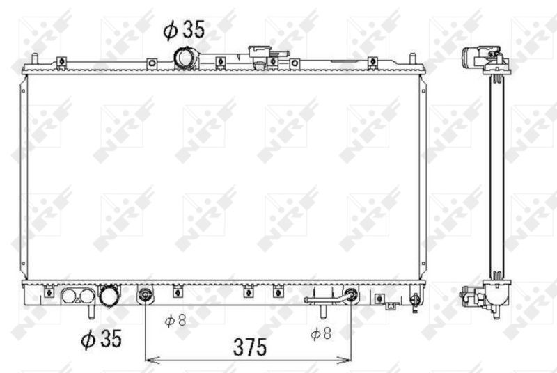 NRF 53313 - Chladič vody -