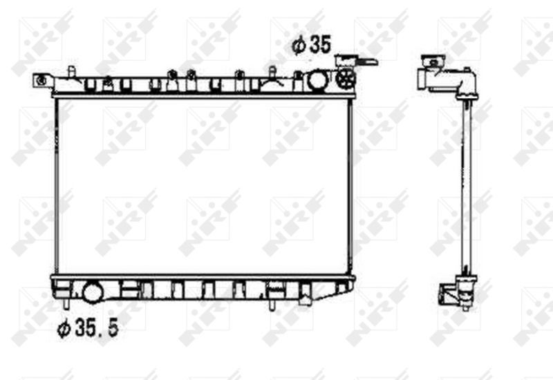 NRF 53341 - Chladič vody -