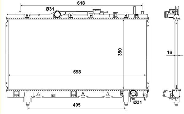 NRF 53344 - Chladič vody -