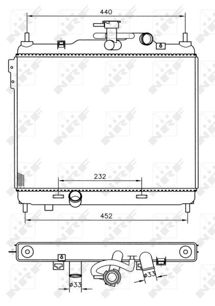 NRF 53360 - Chladič vody -