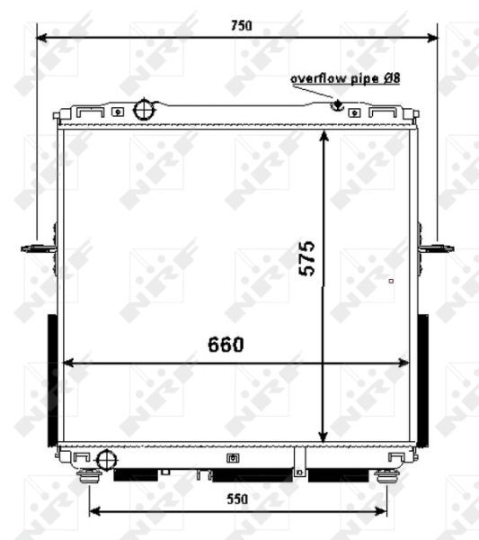 NRF 53367 - Chladič vody -