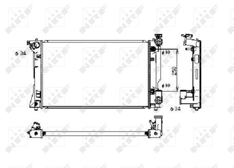 NRF 53395 - Chladič vody -