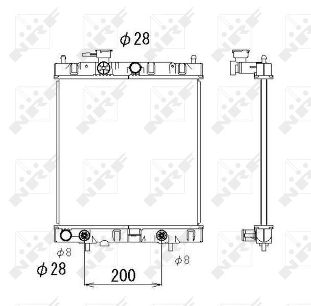 NRF 53510 - Chladič vody -