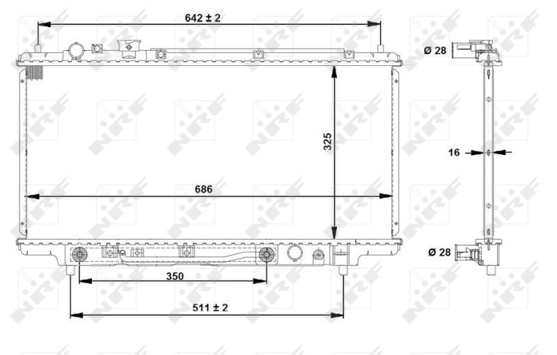 NRF 53519 - Chladič vody -