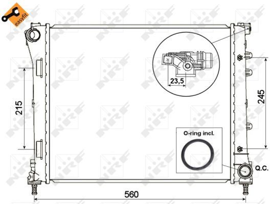 NRF 53527 - Chladič vody -