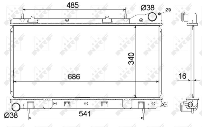 NRF 53595 - Chladič vody -