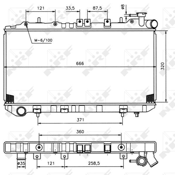 NRF 536864 - Chladič vody -