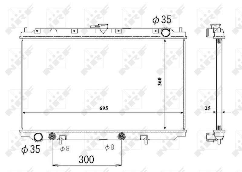 NRF 53695 - Chladič vody -