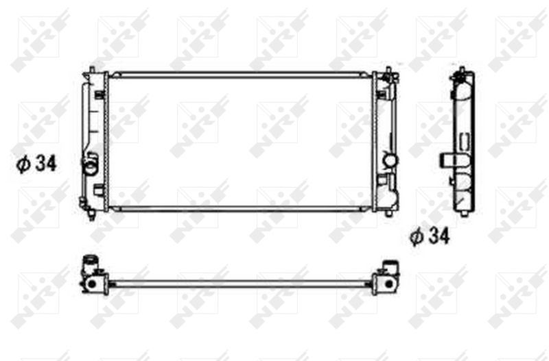 NRF 53709 - Chladič vody -