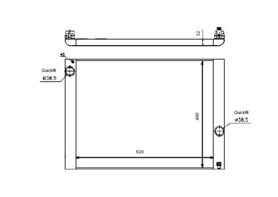 NRF 53729 - Chladič vody -
