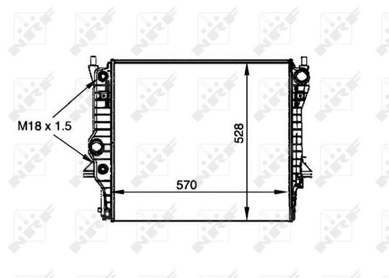 NRF 53805 - Chladič vody -