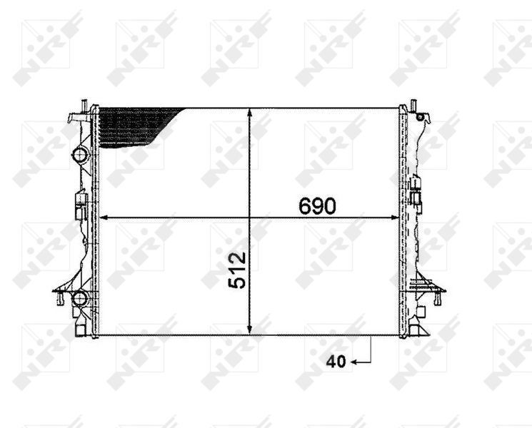 NRF 53820 - Chladič vody -